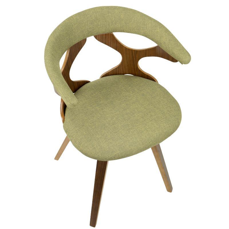 Gardenia Mid-Century Modern Dining Accent Chair with Swivel - LumiSource