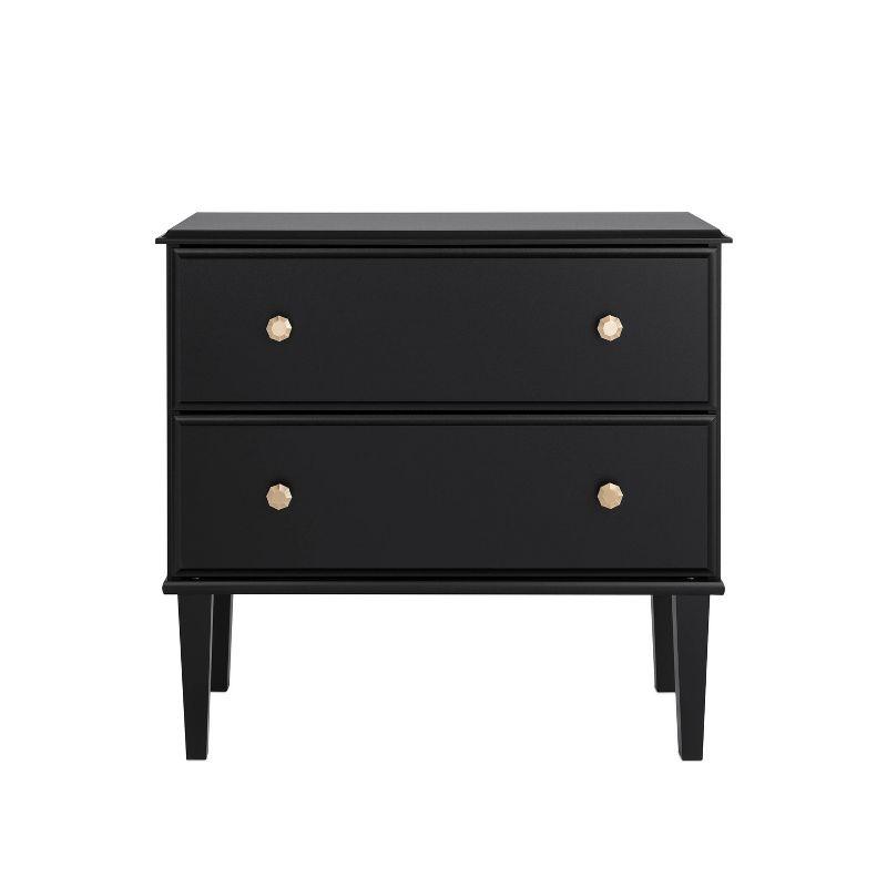 Lux 2 Drawer 16"D x 27.75"W x 25"H Nightstand