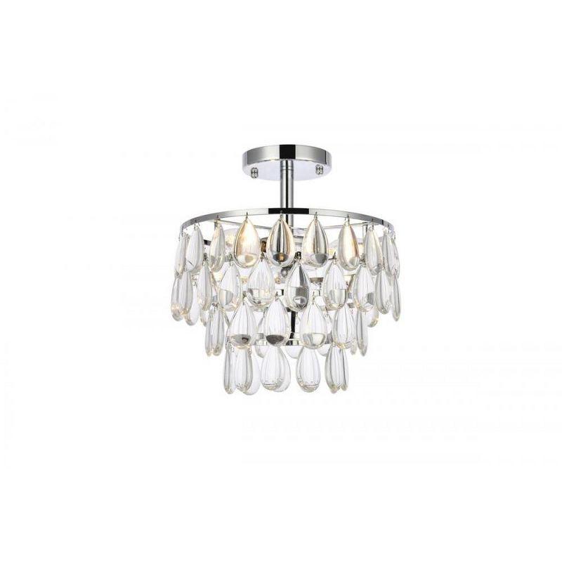 Elegant Lighting Mila 12 inch flush mount in chrome