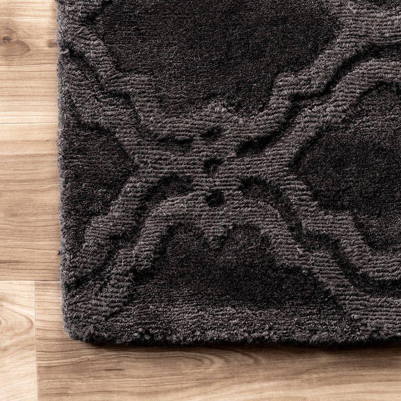 3'x5' Hand Tufted Wilhelmina Area Rug Charcoal - nuLOOM