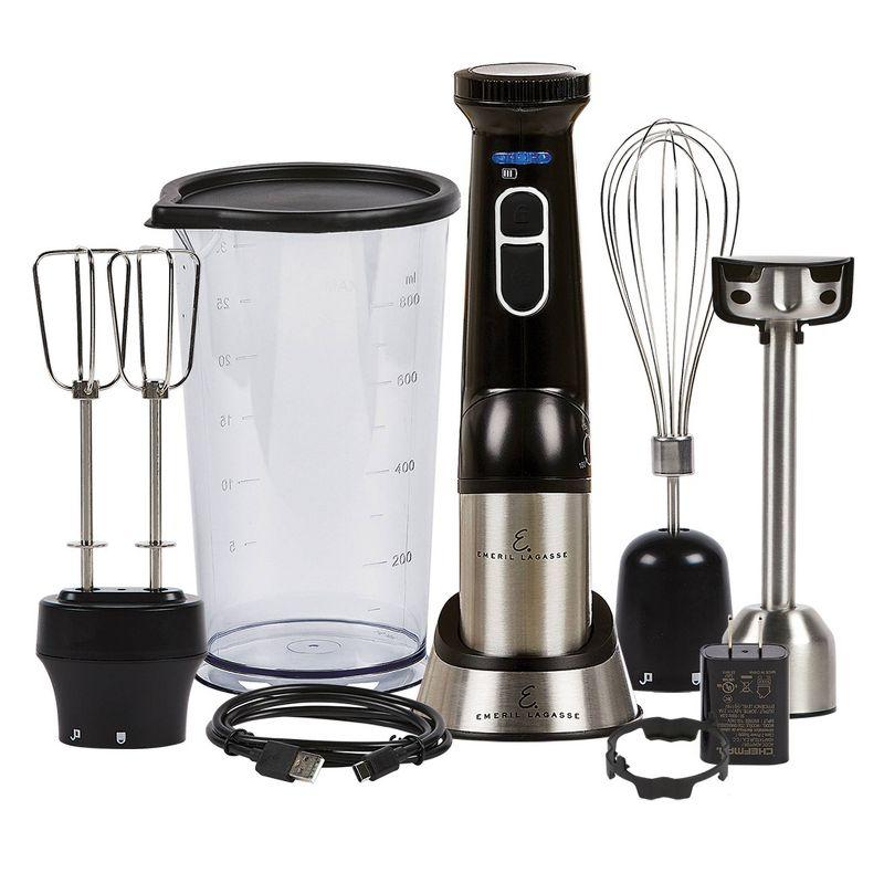 Emeril Lagasse Blender & Beyond: As Seen on TV, Immersion Blender, Adjustable Speed, Dishwasher-Safe, Black