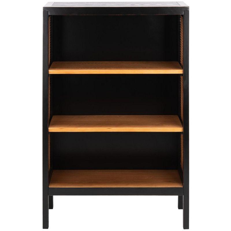 Franz 3 Shelf Wood Back Etagere - ETG2104 - Black/Natural - Safavieh
