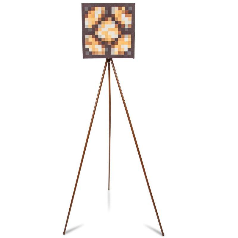 Whimsical Glowstone Block Tripod Floor Lamp for Kids, 62"