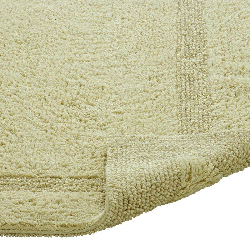 Better Trends Lux 100% Cotton Tufted Solid Reversible Bath Rug Set 2 PC (17" x 24" | 17" x 24") - Sage