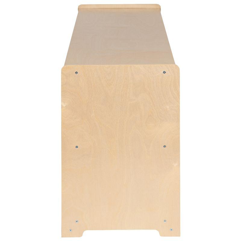 Natural Birch Plywood 2-Section Classroom Storage Cabinet