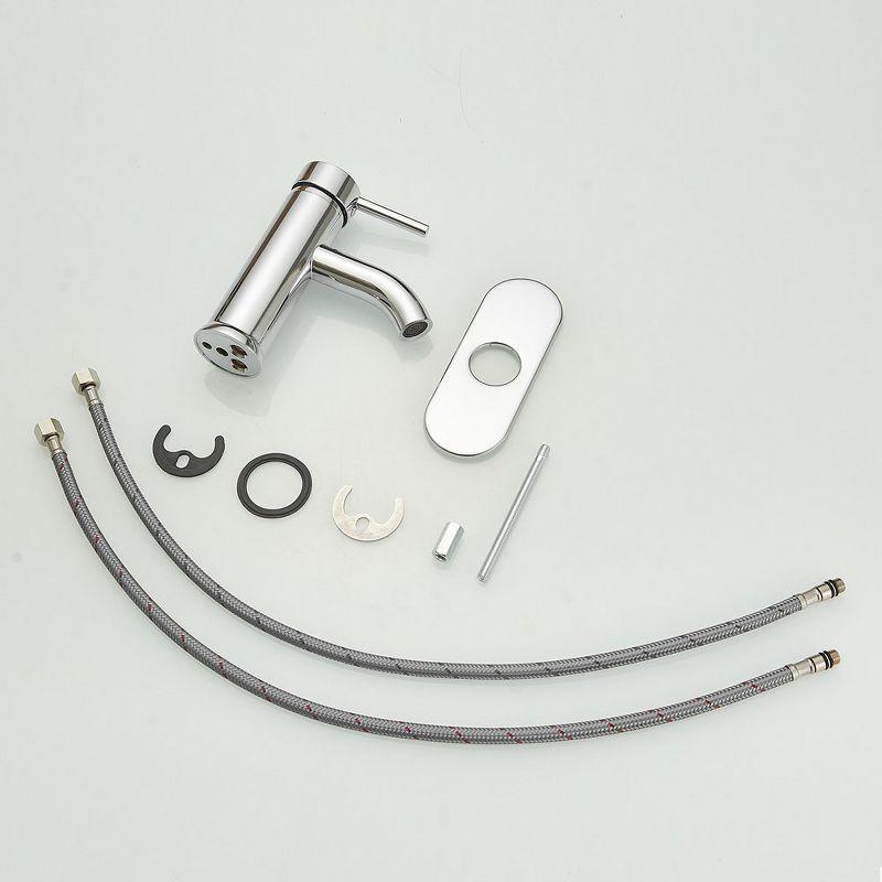 Single-Hole Single-handle Bathroom Faucet with Drain Assembly