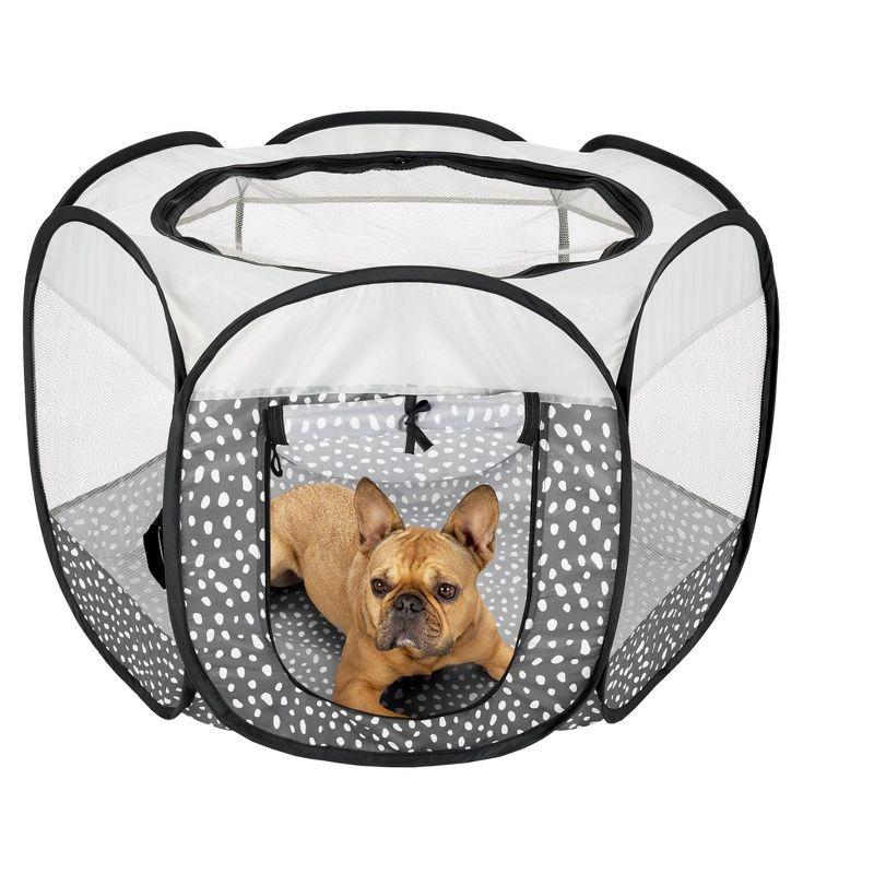 Pop-up Pet Play Pen - Small, Gray Pebbles