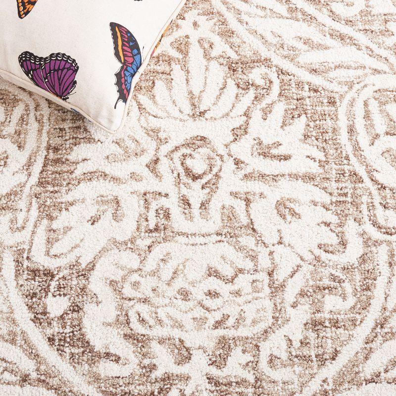 Abstract ABT204 Handmade Indoor Area Rug - Ivory/Beige - 8'x10' - Safavieh