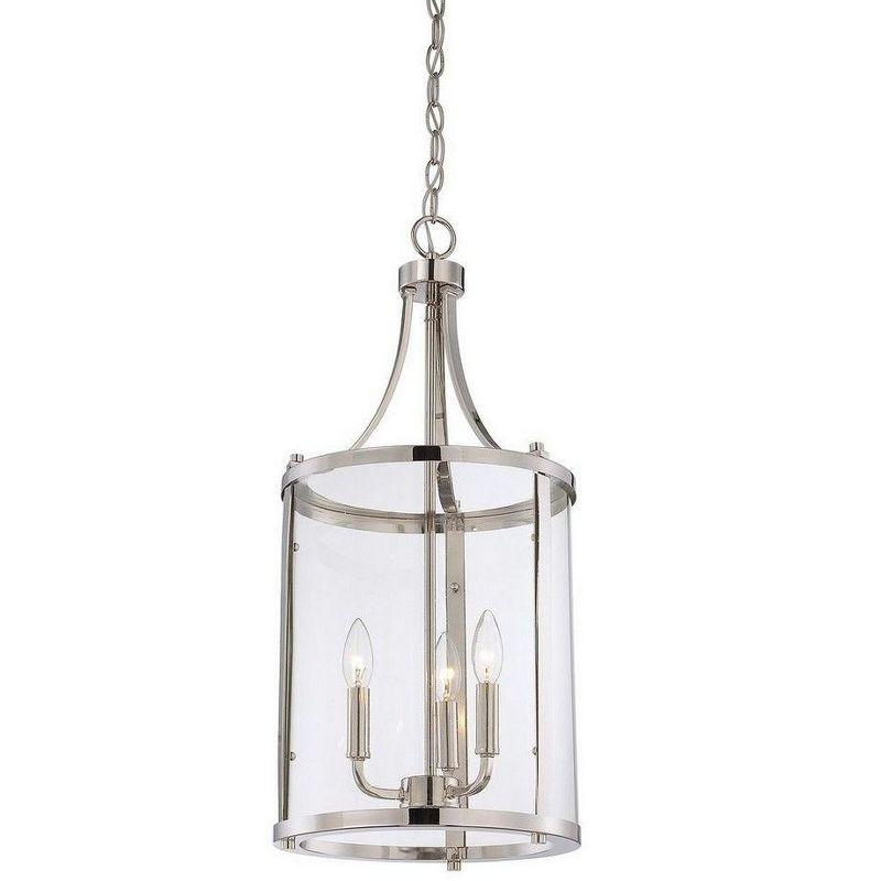 Savoy House Penrose 3 - Light Chandelier in  Satin Nickel