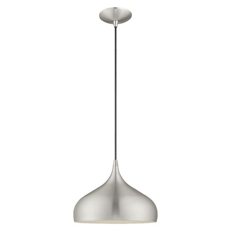 Livex Lighting Amador 1 - Light Pendant in  Brushed Aluminum