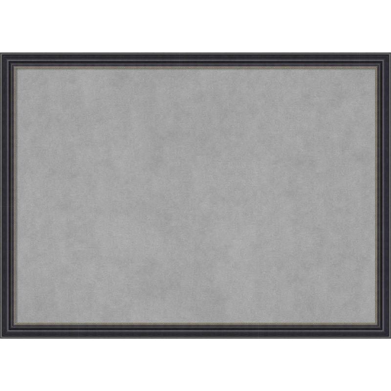 30" x 22" Silver Magnetic Board with Black Wood Frame