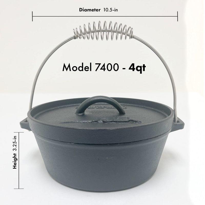Bayou Classic Bayou Classic Non-Stick Cast Iron Round Dutch Oven