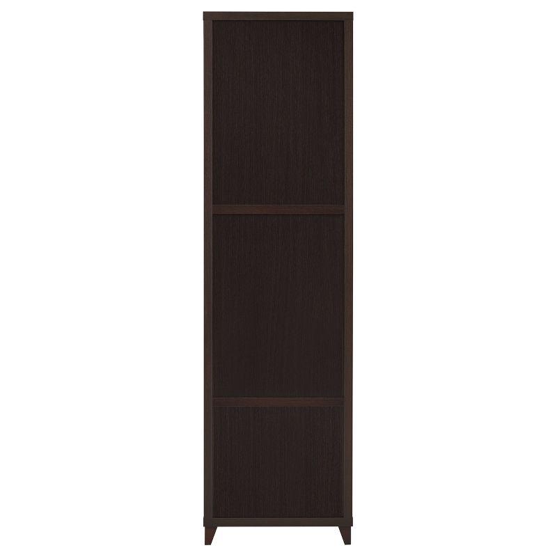 Lewes 2 Drawer Media Storage Tower with 4 Shelves Cappuccino Brown - Coaster