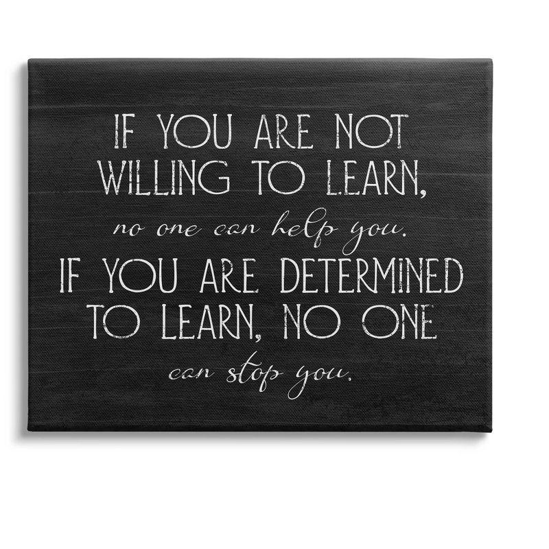 Stupell Industries " Determined To Learn Motivational " by Lil' Rue