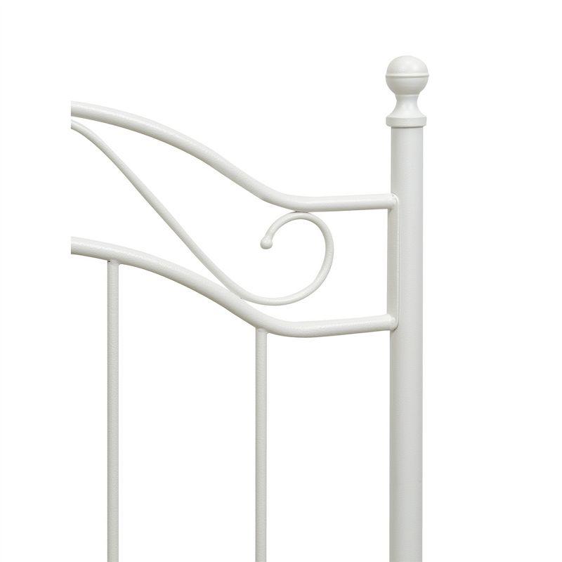 RealRooms Marlo Metal Bed Frame, Twin, White