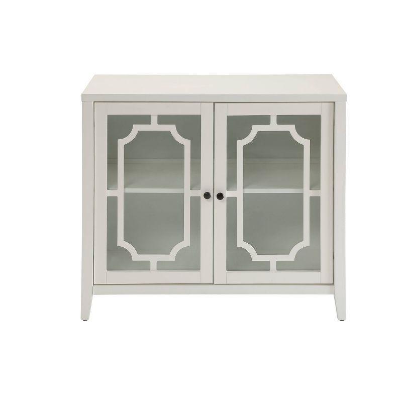 Acme Furniture Ceara Decorative Storage Cabinet White Finish