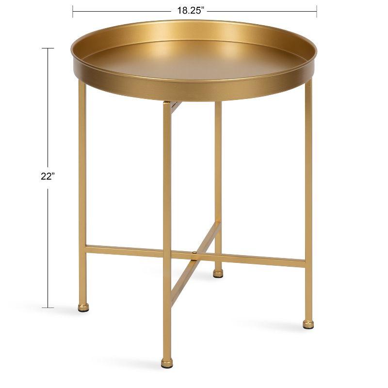 Kate and Laurel Celia Round Metal Side Table