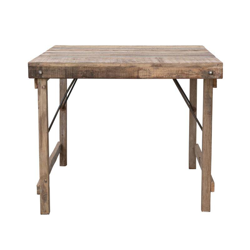 36'' Reclaimed Wood Folding Dining Table