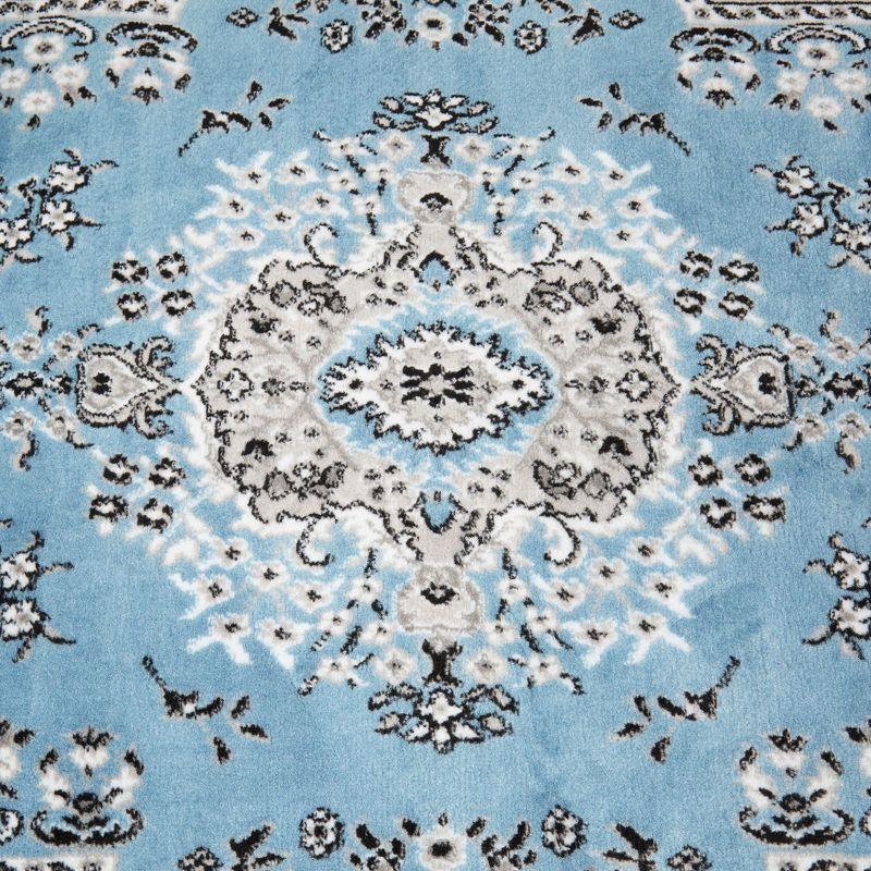 Home Dynamix Premium Sakarya Traditional Medallion Area Rug, Blue/Grey, 9'2"x12'5"