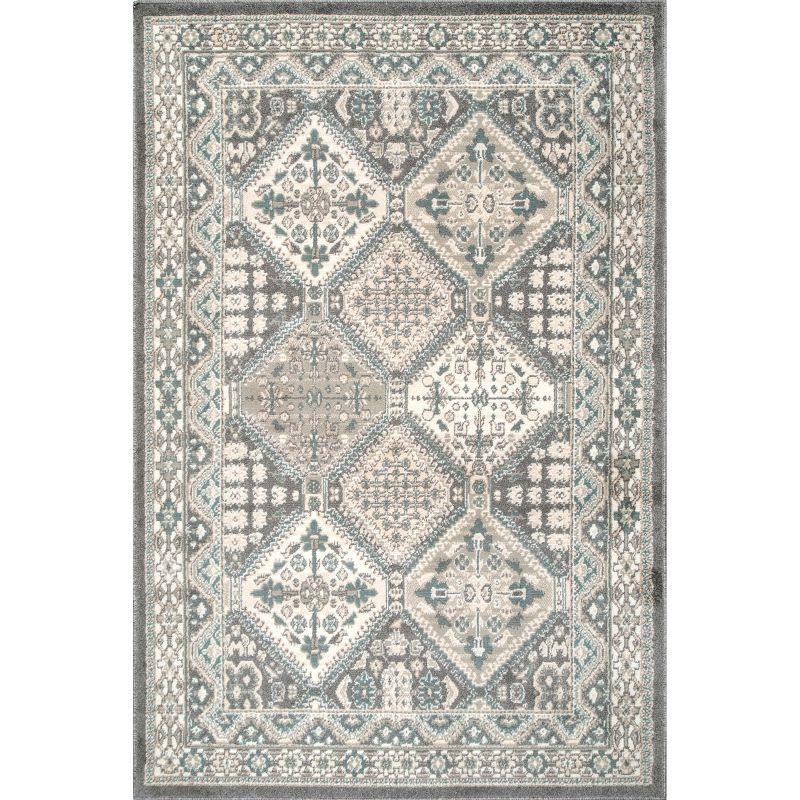 nuLOOM Becca Traditional Tiled Transitional Geometric Area Rug for Living Room Bedroom Dining Room Kitchen