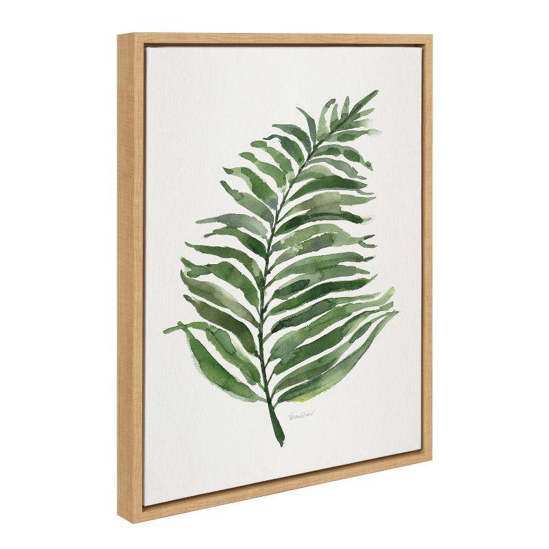 Green Fern Framed Canvas Wall Art by Patricia Shaw