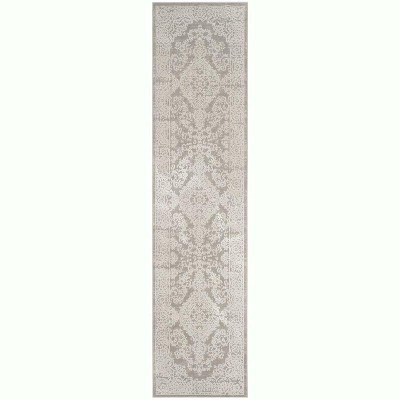 Princeton PRN713 Power Loomed Indoor Runner Rug - Grey/Beige - 2'x10' - Safavieh.