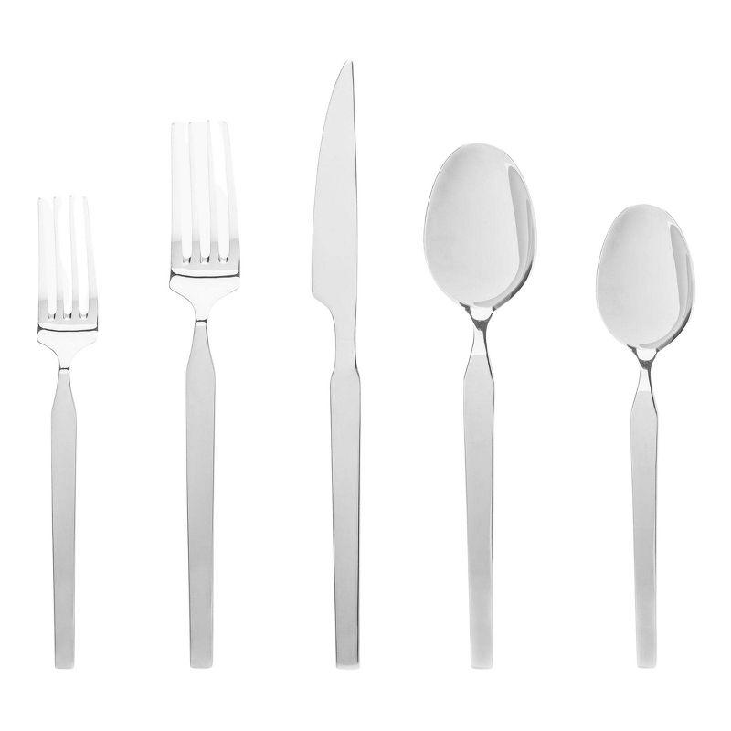 Godinger Silver Art Co Oliver Mirrored 18/10 Stainless Steel Flatware 20 Piece, Service For 4 & Reviews | Wayfair