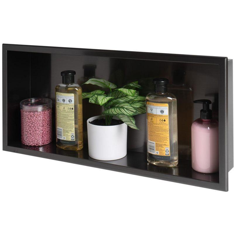 Adhesive Stainless Steel Shower Shelf