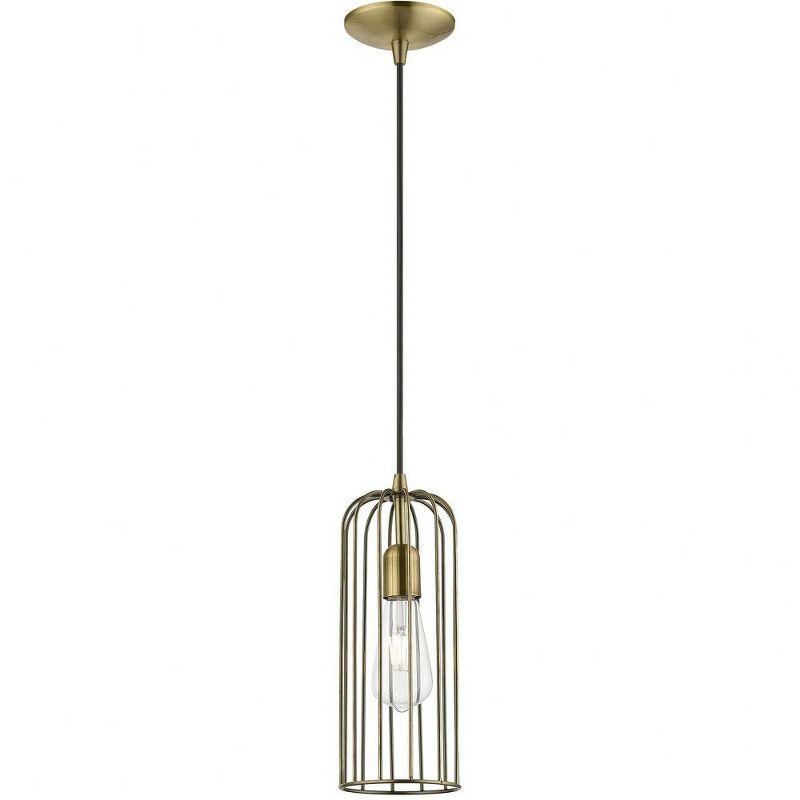 Livex Lighting Glenbrook 1 - Light Pendant in  Antique Brass