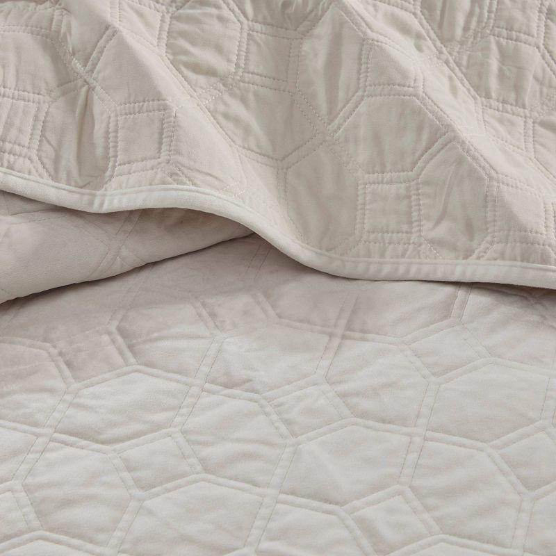Madison Park Harper 3 Piece Velvet Quilt Set