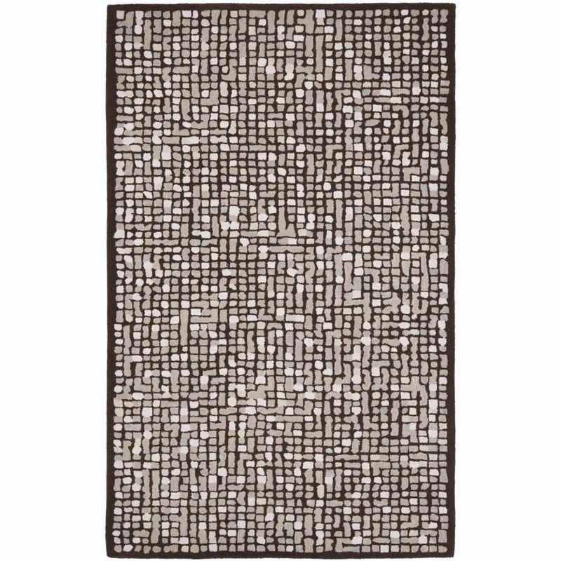 Martha Stewart Mosaic - MSR3623 - Indoor Hand Tufted Area Rugs - Wampum Purple - 5'x8'