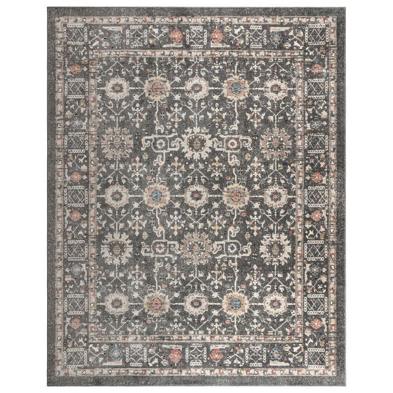 Heirloom Gray Tufted Rectangular Polypropylene Area Rug 8'9" x 13"