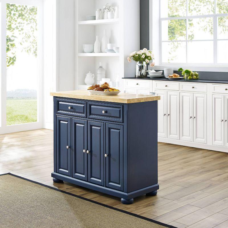 Madison Solid Wood Top Kitchen Island