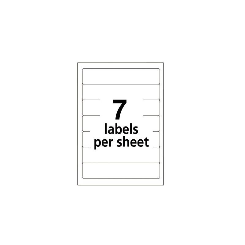 Avery Easy Peel Laser/Inkjet File Folder Labels 2/3" x 3 7/16" Purple 537829