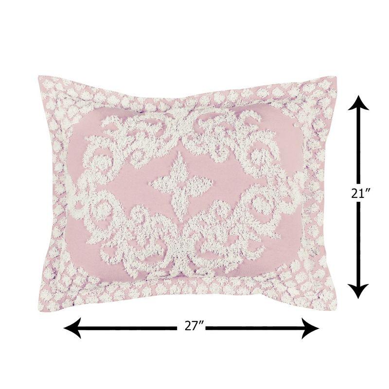 Better Trends Florence Standard 100% Cotton Floral Pattern Coverlet/Bedspread