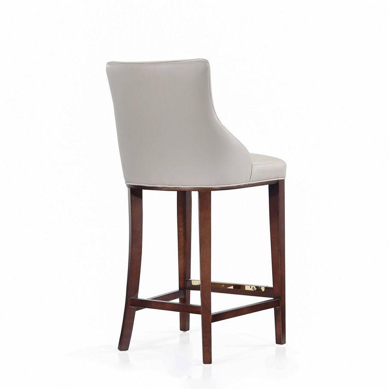 Manhattan Comfort Set of 2 Shubert Modern Leatherette Upholstered Barstools