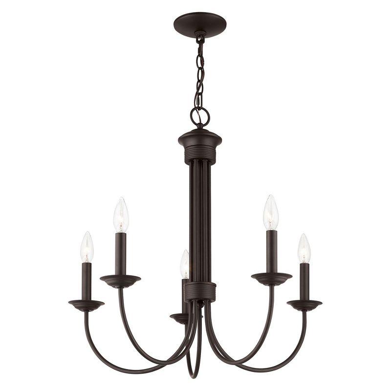 Livex Lighting Estate 5 - Light Chandelier in  Bronze