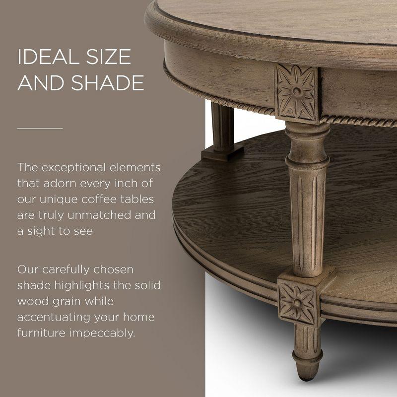 Maven Lane Maven Lane Pullman Round Wooden Coffee Table