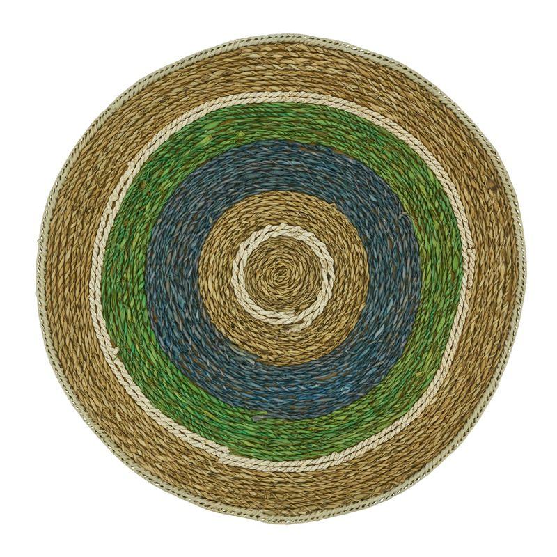 Makassar 75% Pandanus - 25% Sea Grass No Pattern Round Placemat