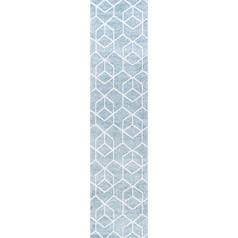 Tumbling Blocks Modern Geometric Area Rug - JONATHAN Y