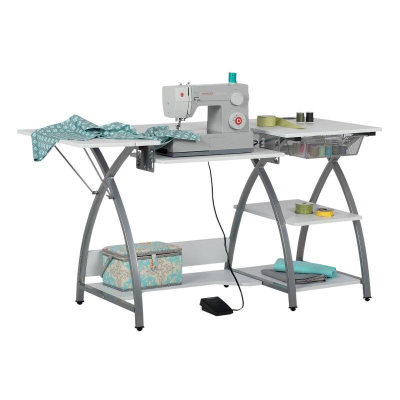 Comet Plus Hobby/Office/Sewing Desk: Multipurpose Crafting, Folding Design - Sew Ready