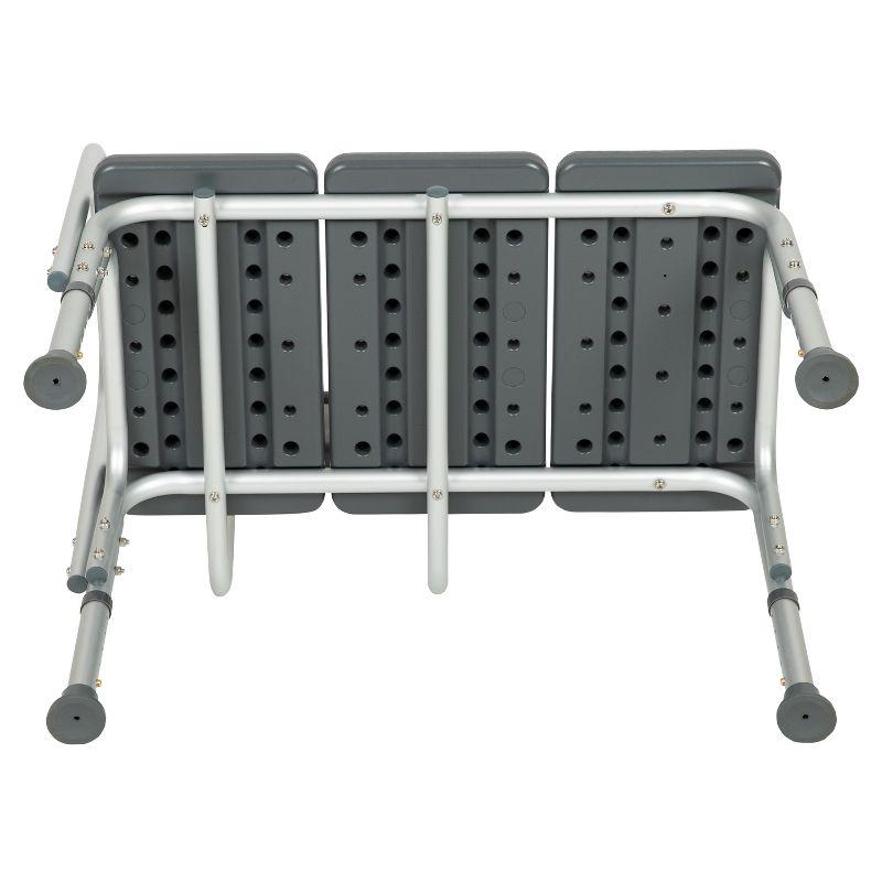Phoebe Aluminum Height Adjustable Medical Shower Transfer Bench