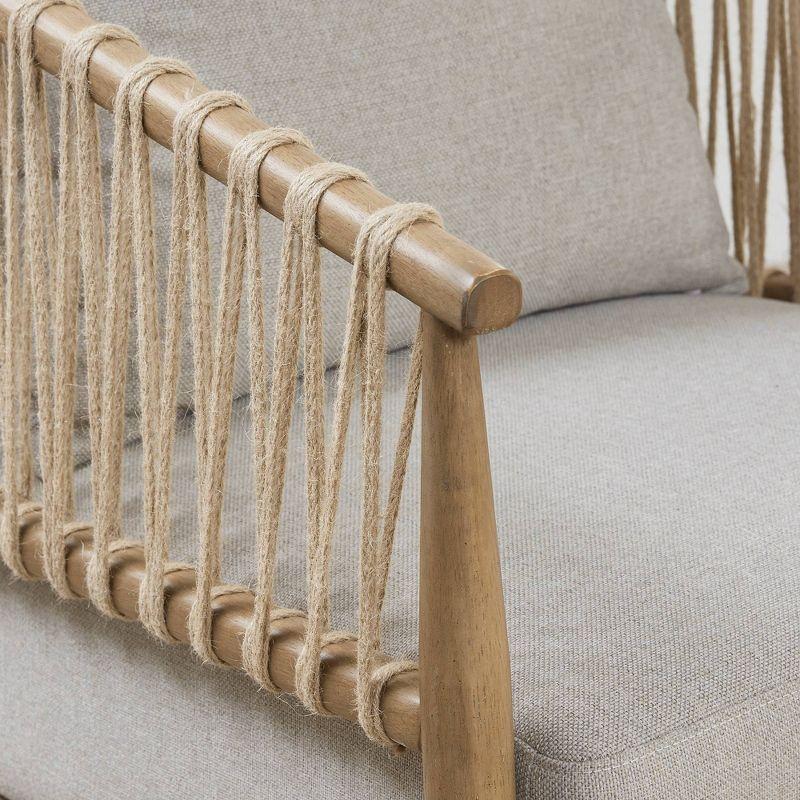 Longshore Tides Comfortable Lounge Chair Solid Wood Coastal Style Perfect For Indoor Spaces