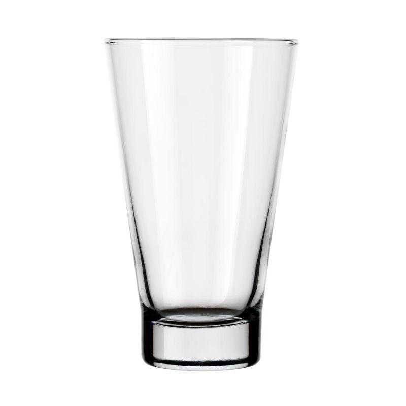 Modern Clear Glass Tumbler Set, 14-Ounce, Set of 6