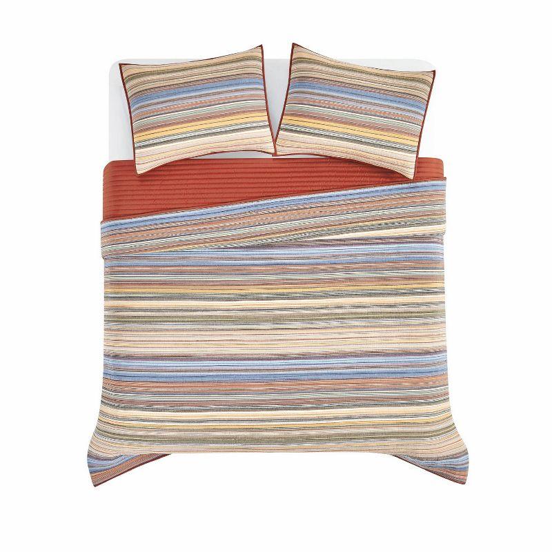 Oceanfront Resort Naples Yarn Dye Stripe Quilt Set