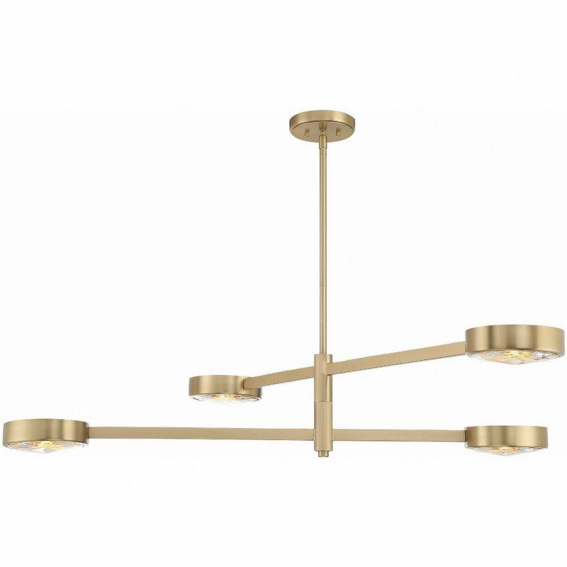 Crystorama Lighting Orson 4 - Light Chandelier in  Modern Gold