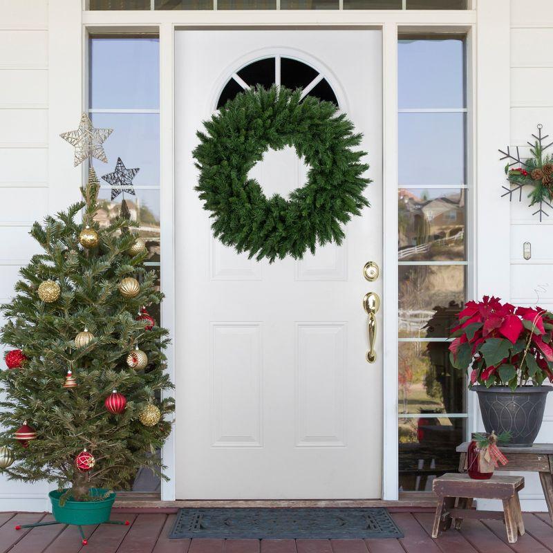 Lush Mixed Pine Artificial Christmas Wreath 36-Inch Unlit