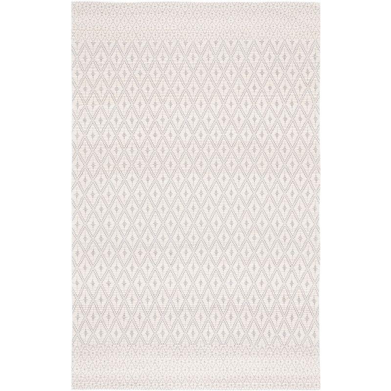 Marbella MRB752 Hand Woven Indoor Accent Rug - Ivory/Black - 4'x6' - Safavieh