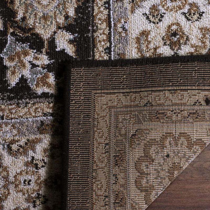 Lyndhurst LNH340 Power Loomed Accent Rug - Anthracite/Cream - 3'3"x5'3" - Safavieh