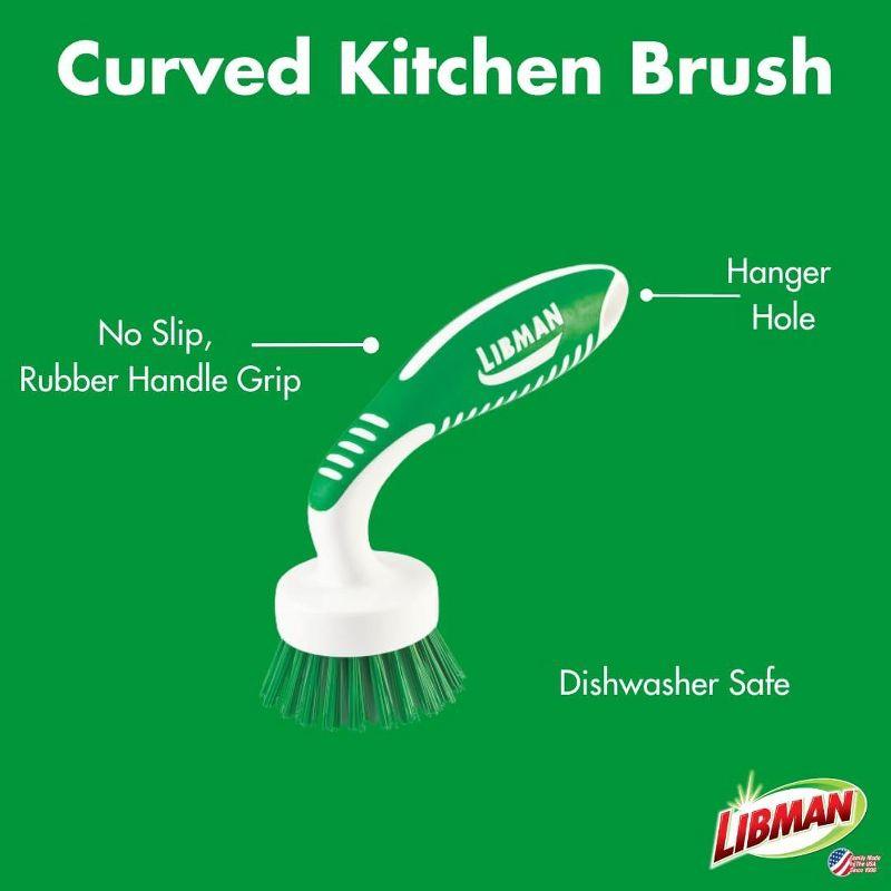 Libman Scrub Brush Kit | for Grout, Tile, Bathroom, Carpet, Kitchen, and Household Messes | Strong Fibers for Tough Cleaning